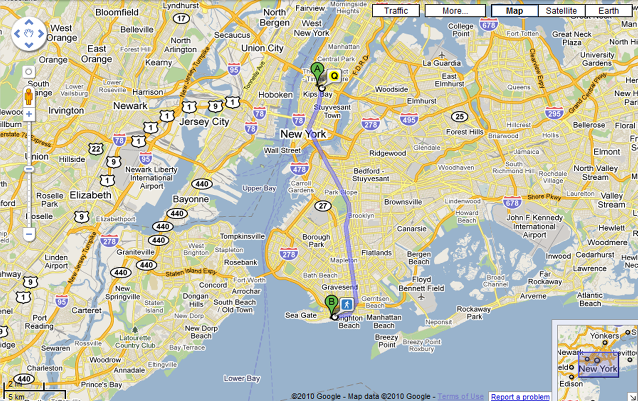 Coney Island New York Map Map Of Interstate Map