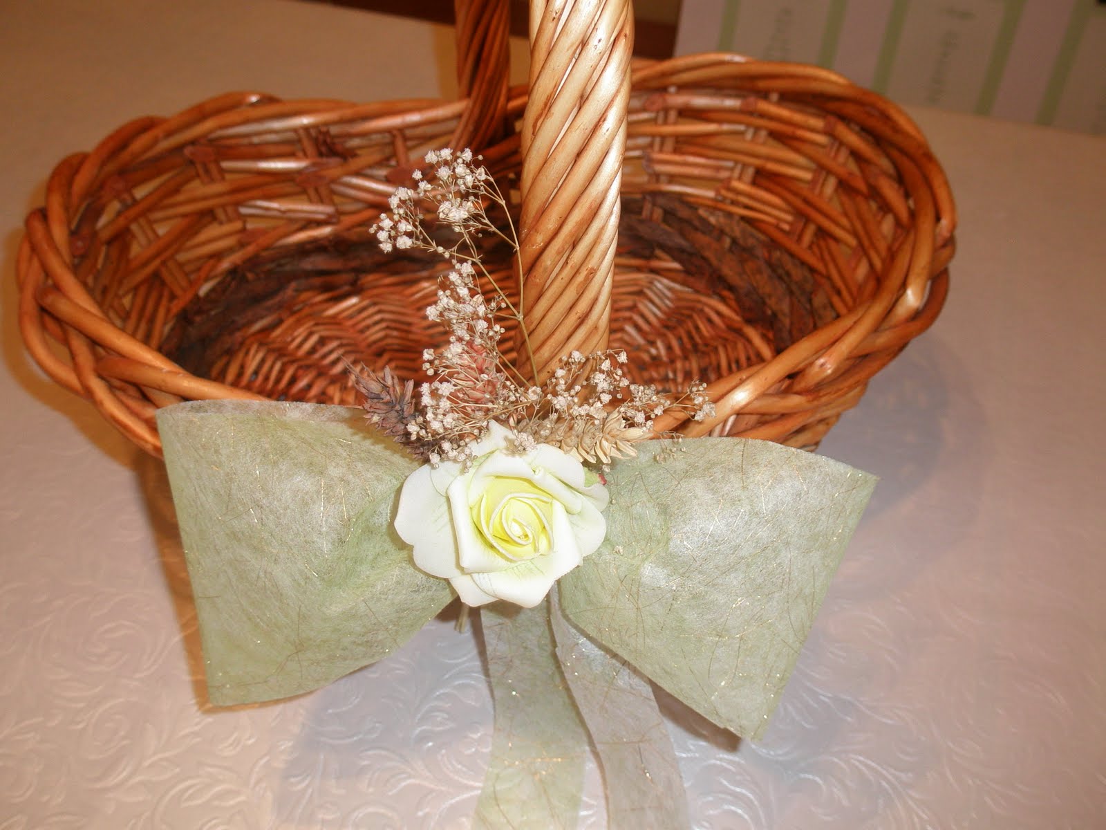 MajusBijus Cesta Oval Decorada para Arroz