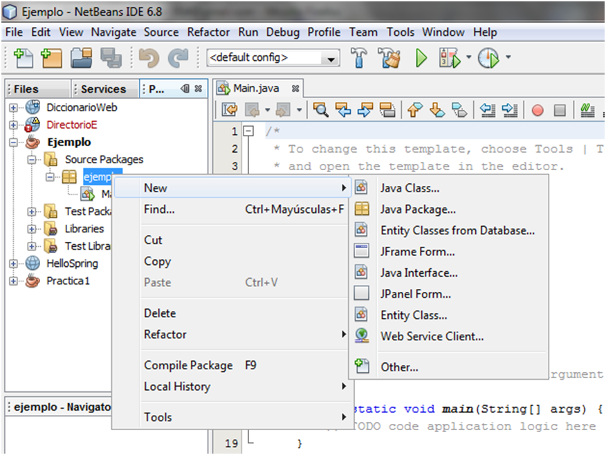 Alice's Blog: ¿Cómo crear un Proyecto en Netbeans?