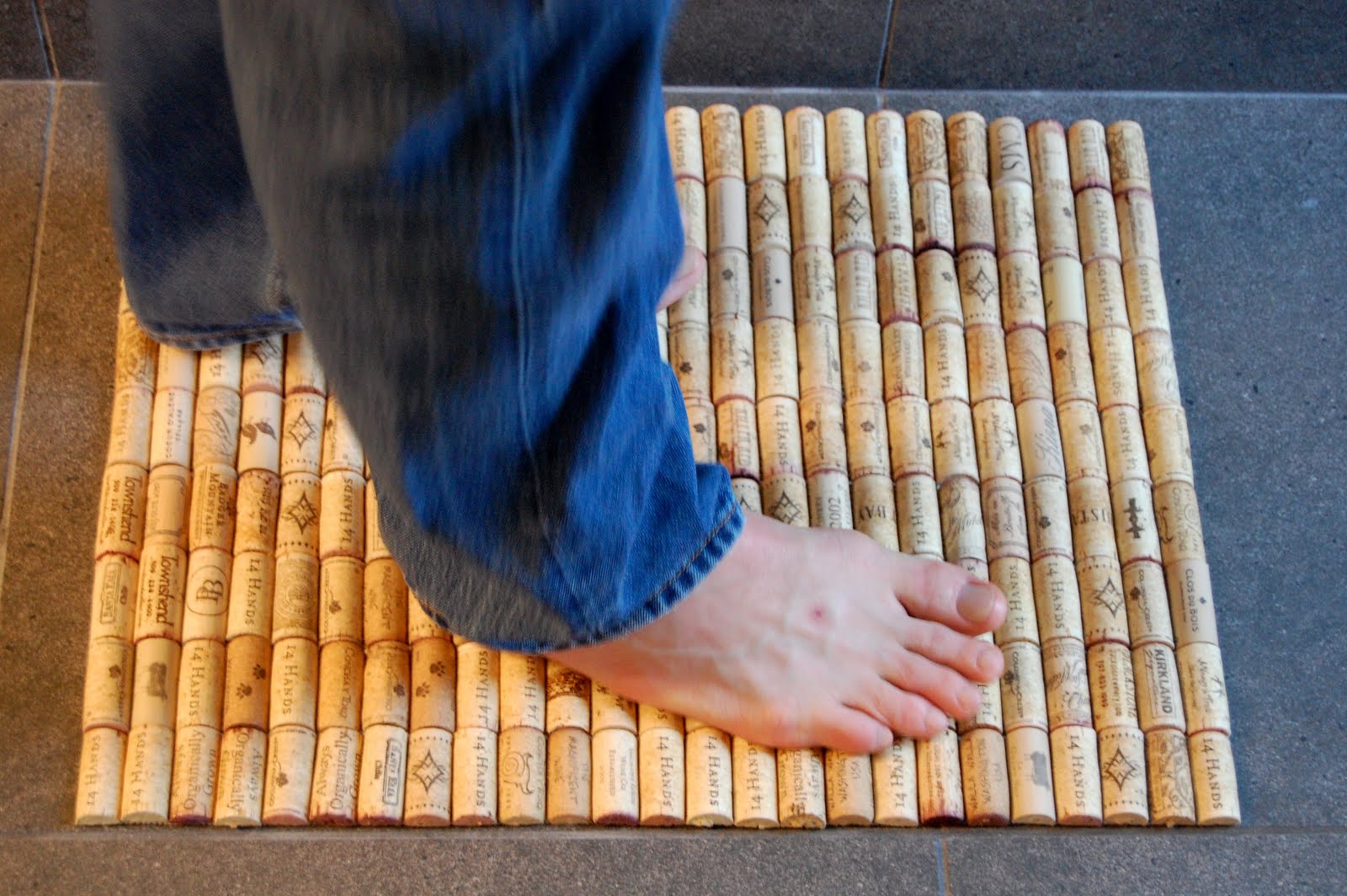 Jay Made It Wine cork bath mat
