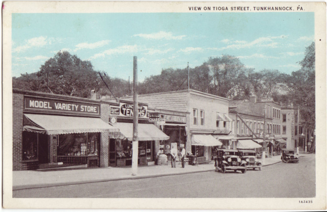 Postcards from My Attic View on Tioga Street, Tunkhannock, PA.