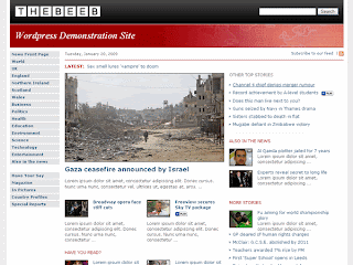 Free The Beeb Themes : BBC like WordPress Theme Clone