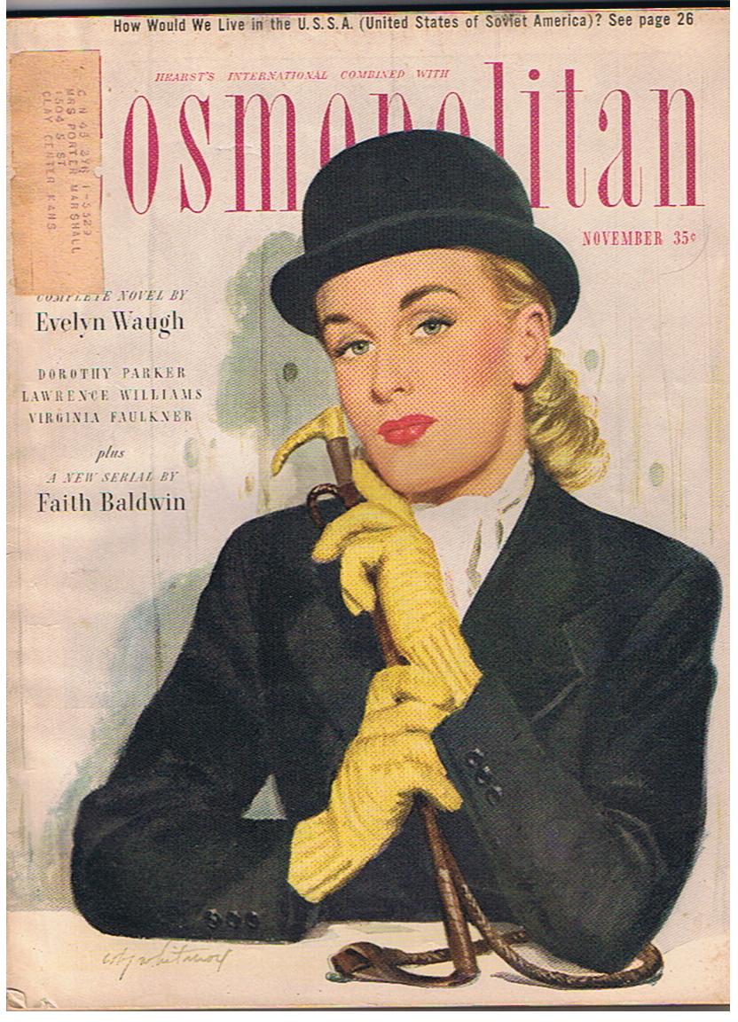 Flannery Crane Vintage Fashion: Magazines: Cosmopolitan Cover, November