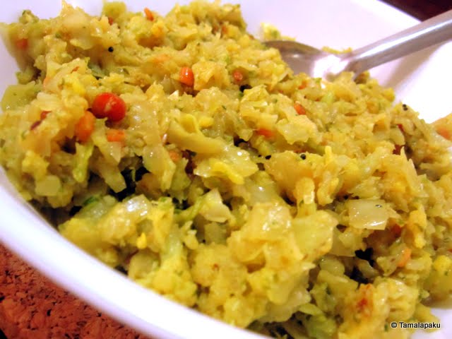 Cabbage-Cauliflower Curry 