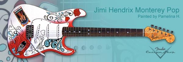 of Jimi guitar at the Monterey Festival.