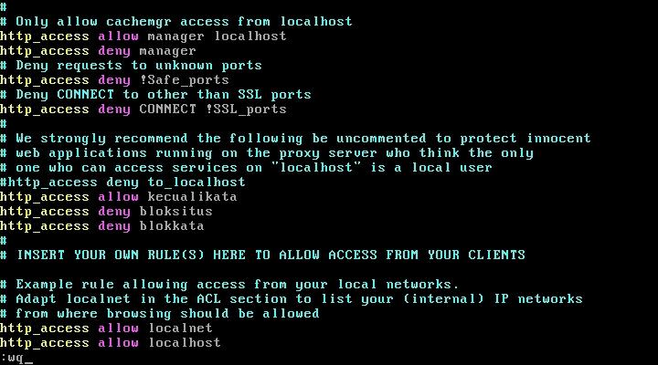 Deny access read. Server denied request. Access denied Console. Squid-Mod-cachemgr. #Allow-insecure-localhost.