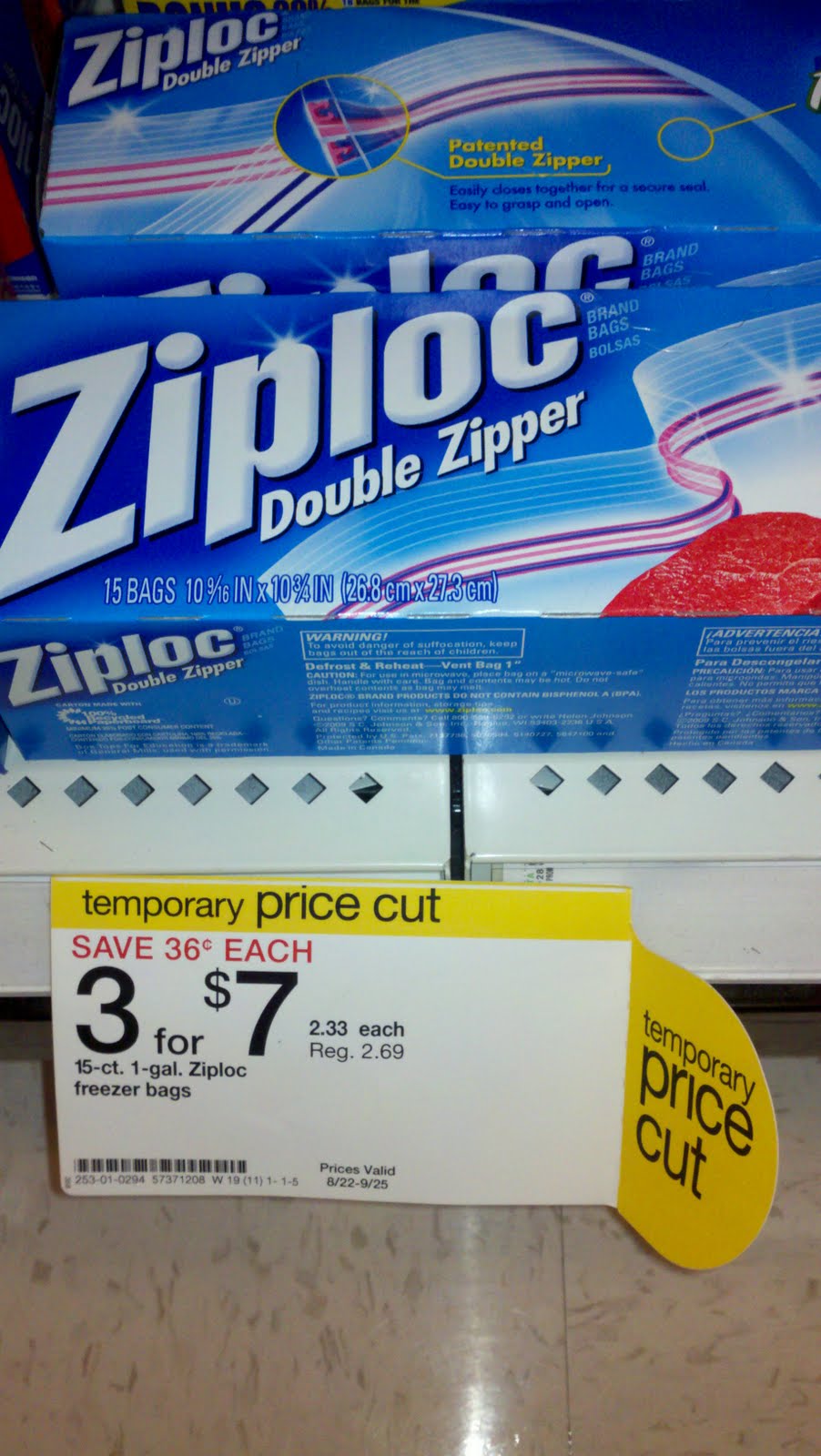 freezer bolsas target