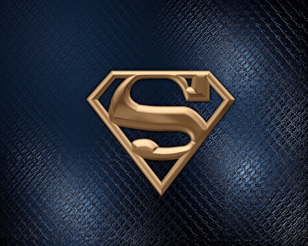 Download &ldquo;Superman Gold Logo&rdquo; Wallpaper