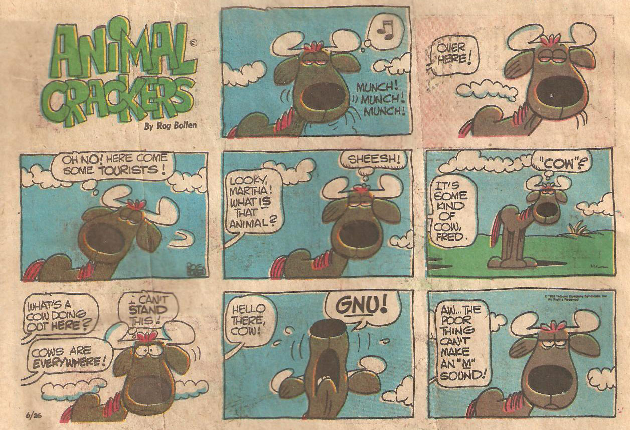 Sunday Comics Debt Animal Crackers