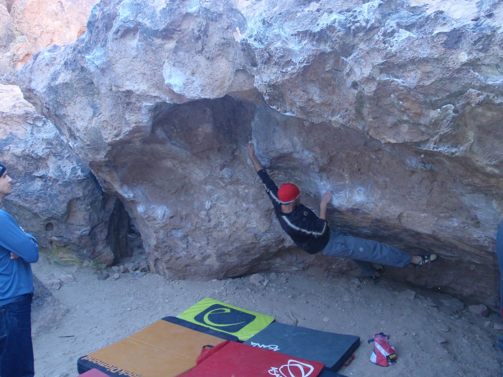 Not Taken for Granite Me and Al squeezing water out of the rocks...kind of...