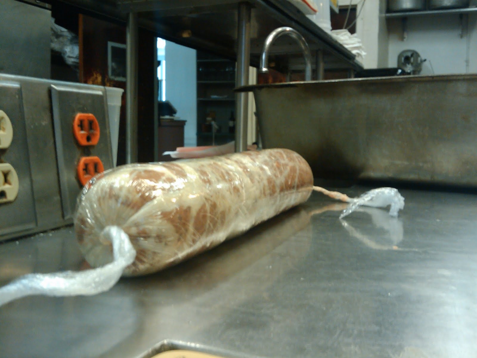 Logan Cox at New Heights the gouttube. pork, pork skin, chicken liver