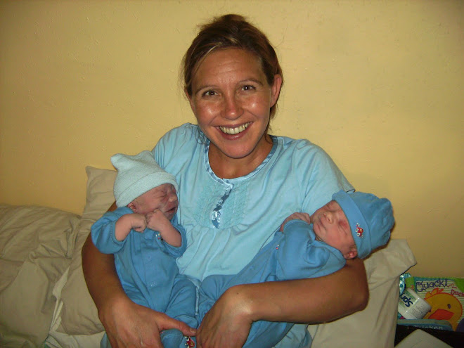 Elated mommy with her beautiful new babies!