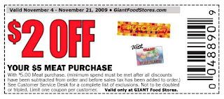 Giant Food Store: New $2 off $5 Meat Coupon!