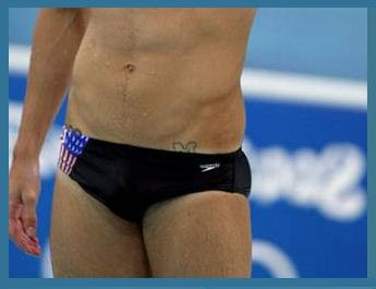 Maryland tattoo attracts attention to competitor in 2008 Beijing Olympics - Photo Crop courtesy of PerezHilton