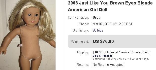 american girl doll used