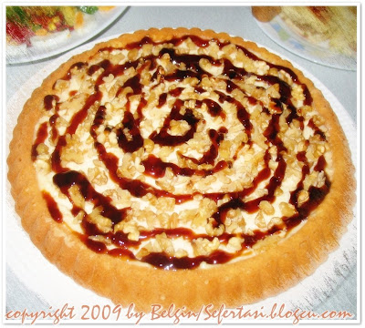 CEVİZLİ KARAMELLİ TART TARİFİ CEVİZLİ KARAMELLİ TART TARİFİ