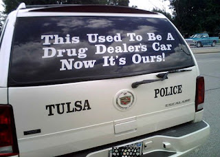funny police car confiscated by tulsa police for drug dealing
