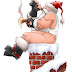 Papa Noel en la chimenea humor gráfico navidad