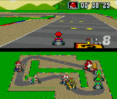 mario kart snes emulador