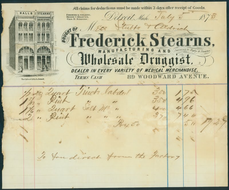 Calvert Litho billheads