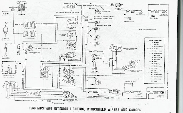 The Care and Feeding of Ponies: 1966 Mustang wiring diagrams 1966 mustang interior wiring diagram 