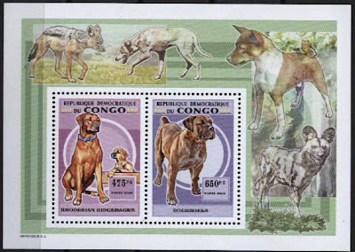 2006年ギニア共和国 ローデシアン・リッジバック ボーアボールの切手シート
