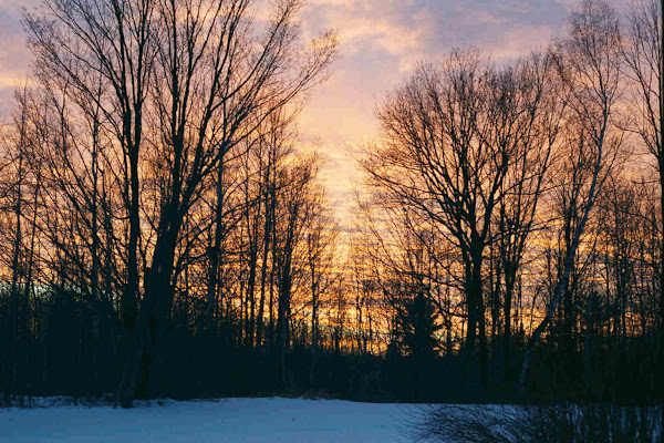Ottertail winter sunset.