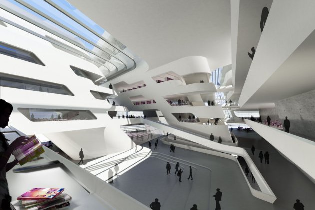 Library and Learning Centre in Vienna [by Zaha Hadid]