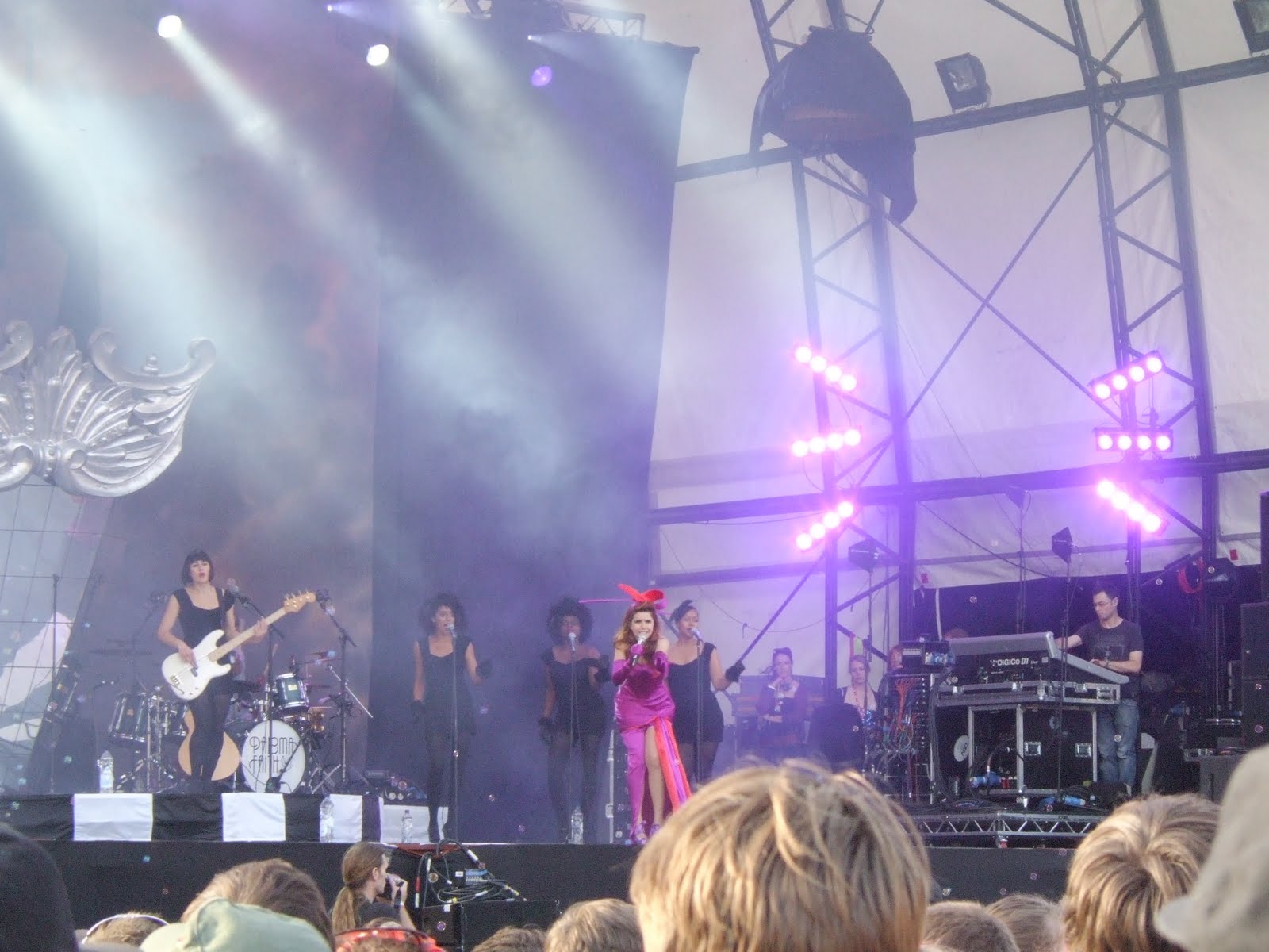 Baby pink mini dress