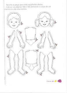Educar!!! Ato de Amor: corpo humano para recortar