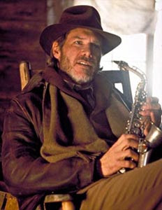 Harrison Ford hizo el papel de Indiana Jones por última vez en el episodio Musica y gansters