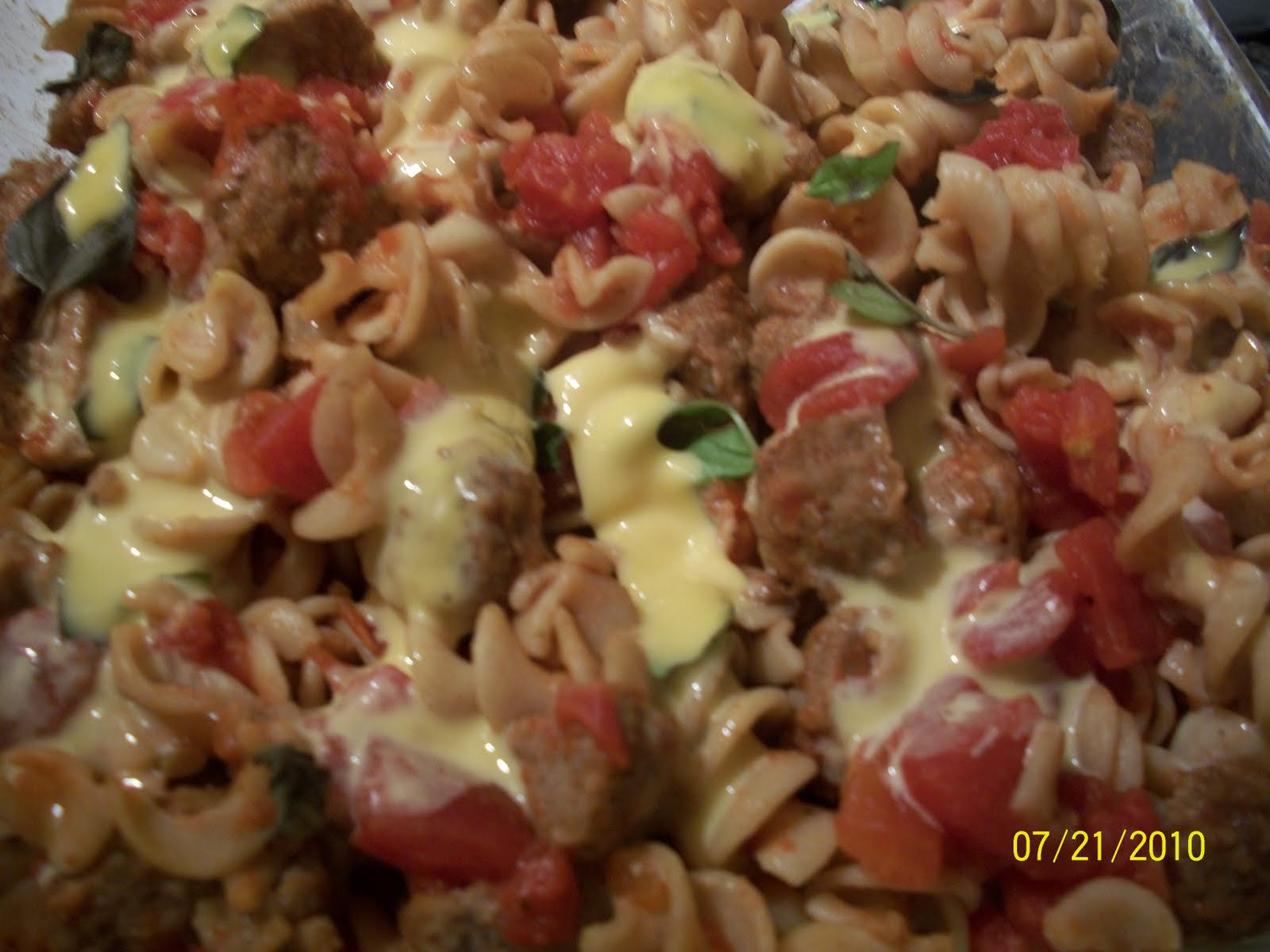 Vilma's Kitchen Baked Rotini with Meatballs