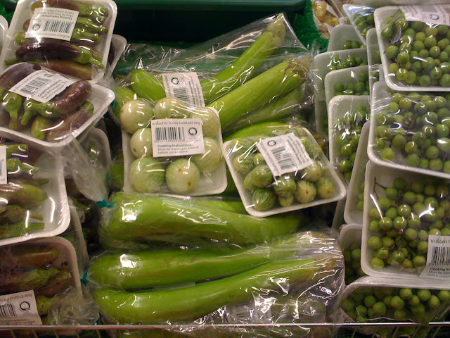 different kinds of aubergine you can get in a Chinese supermarket