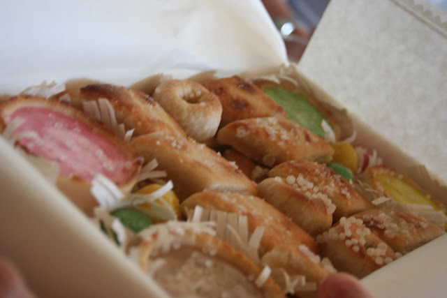 boxes of fondants and marzipan sweets