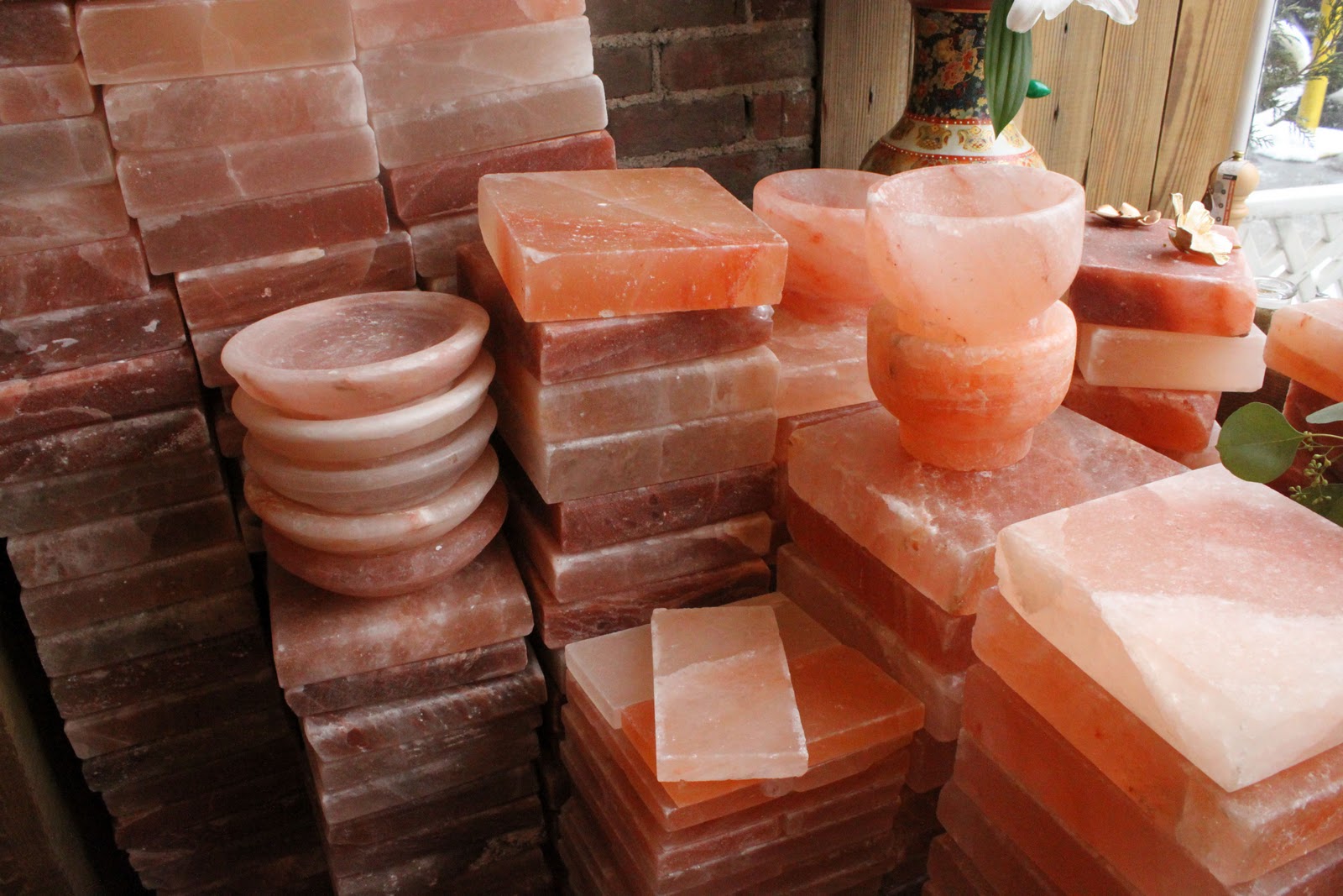 соляные блоки в интерьере