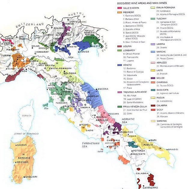 We Study Wine Map of Italian Wine - Italymap