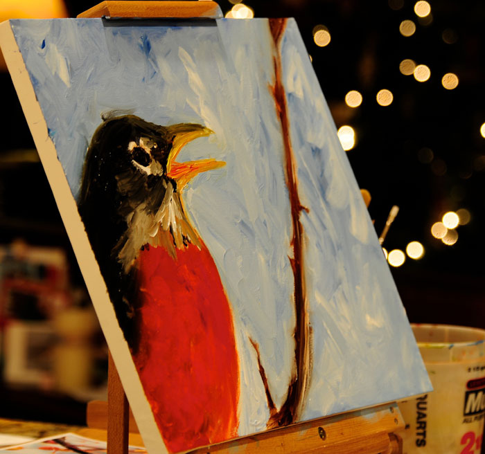 Red and the Peanut Painting 99, Robin Berry