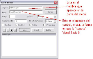 El Tony y sus ondas...: Creando menús con Visual Basic 6.0