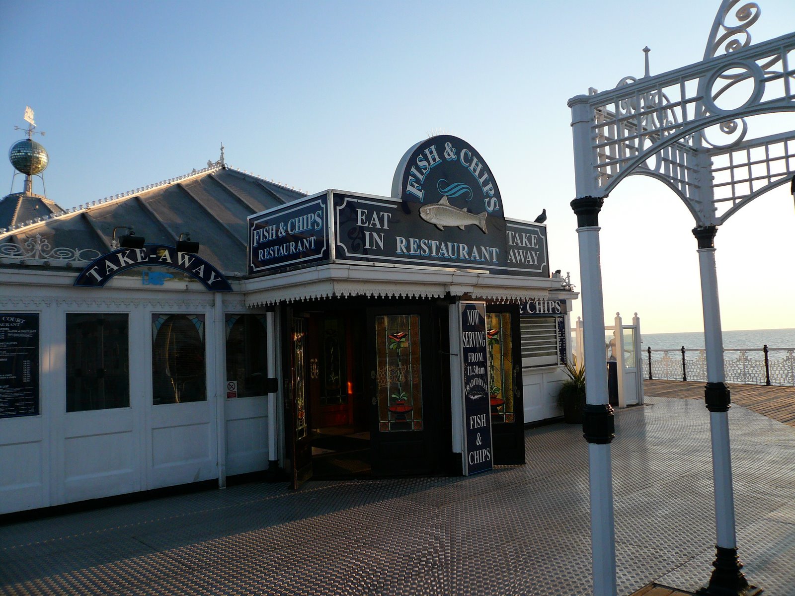 Brighton & Hove Pictures Fish & Chips Restaurant on Brighton Pier