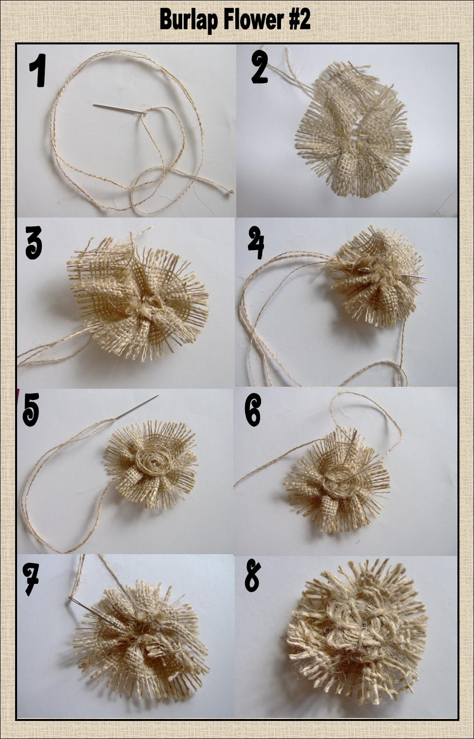 Making Flowers from Fabric and Burlap Tutorial - Craftionary