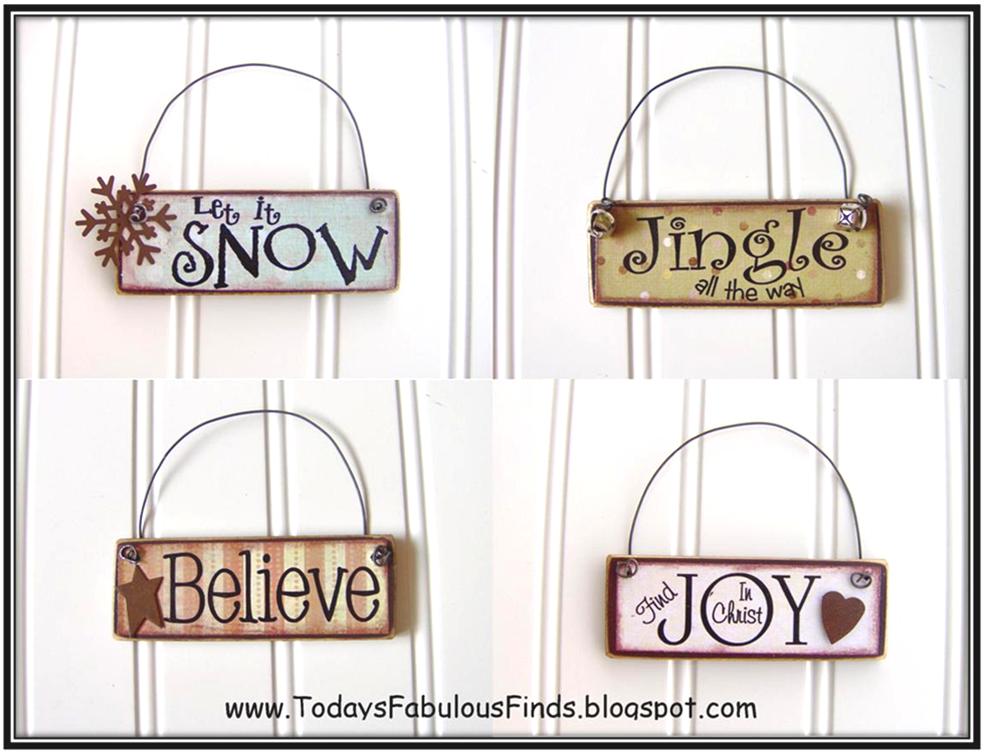 Today's Fabulous Finds Printable Paint Stick Ornaments {Tutorial}