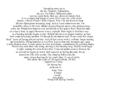 Impressions by Claudia/Creating Art Tree  Shape Poem