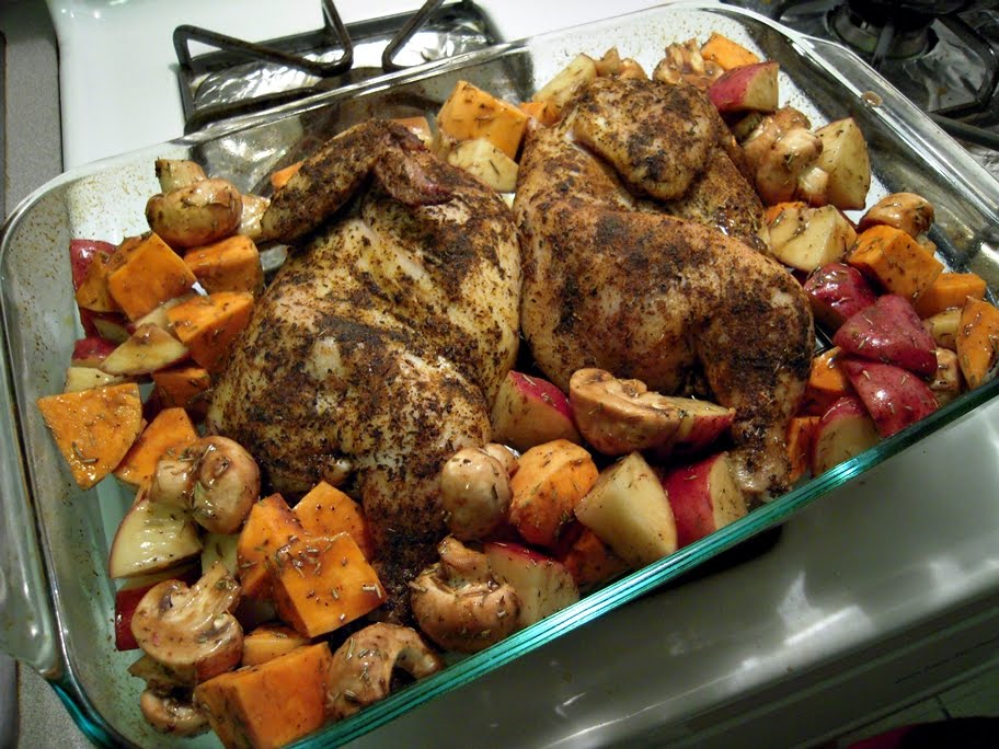 The Podanys to our world Oven Roasted Split Chicken with