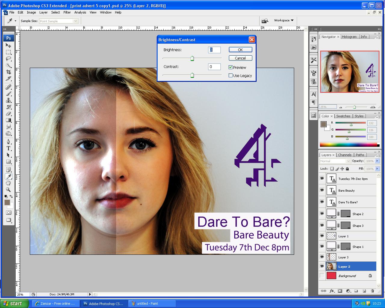 Charlie Rimmer A2 Media: Print advert