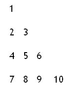 Find The Solutions...: C Program to Print 1-10 Numbers in Pyramid fashion