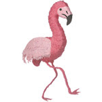 Small weird flamingo clip art