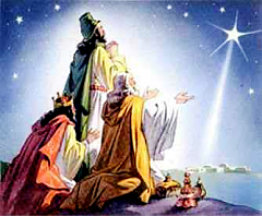 Nativity Clip Art picture of the north star