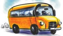 classy painted school bus clip art
