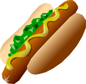 Relish Mustard hot dog clipart number 2