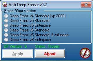 Anti deep freeze faronics